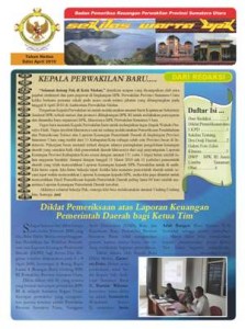 Sekilas Warta BPK Perwakilan Provinsi Sumatera Utara edisi April 2010