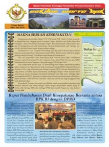 Sekilas Warta BPK Perwakilan Provinsi Sumatera Utara edisi Juli 2010