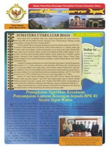 Sekilas Warta BPK Perwakilan Provinsi Sumatera Utara edisi Maret 2010