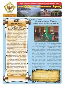 Sekilas Warta BPK Perwakilan Provinsi Sumatera Utara edisi Oktober 2009
