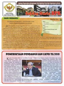 Sekilas Warta BPK Perwakilan Provinsi Sumatera Utara edisi Februari 2011