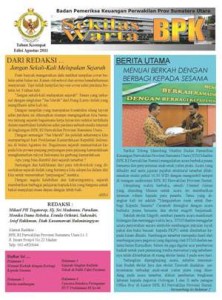 Sekilas Warta BPK Perwakilan Provinsi Sumut edisi Agustus 2011
